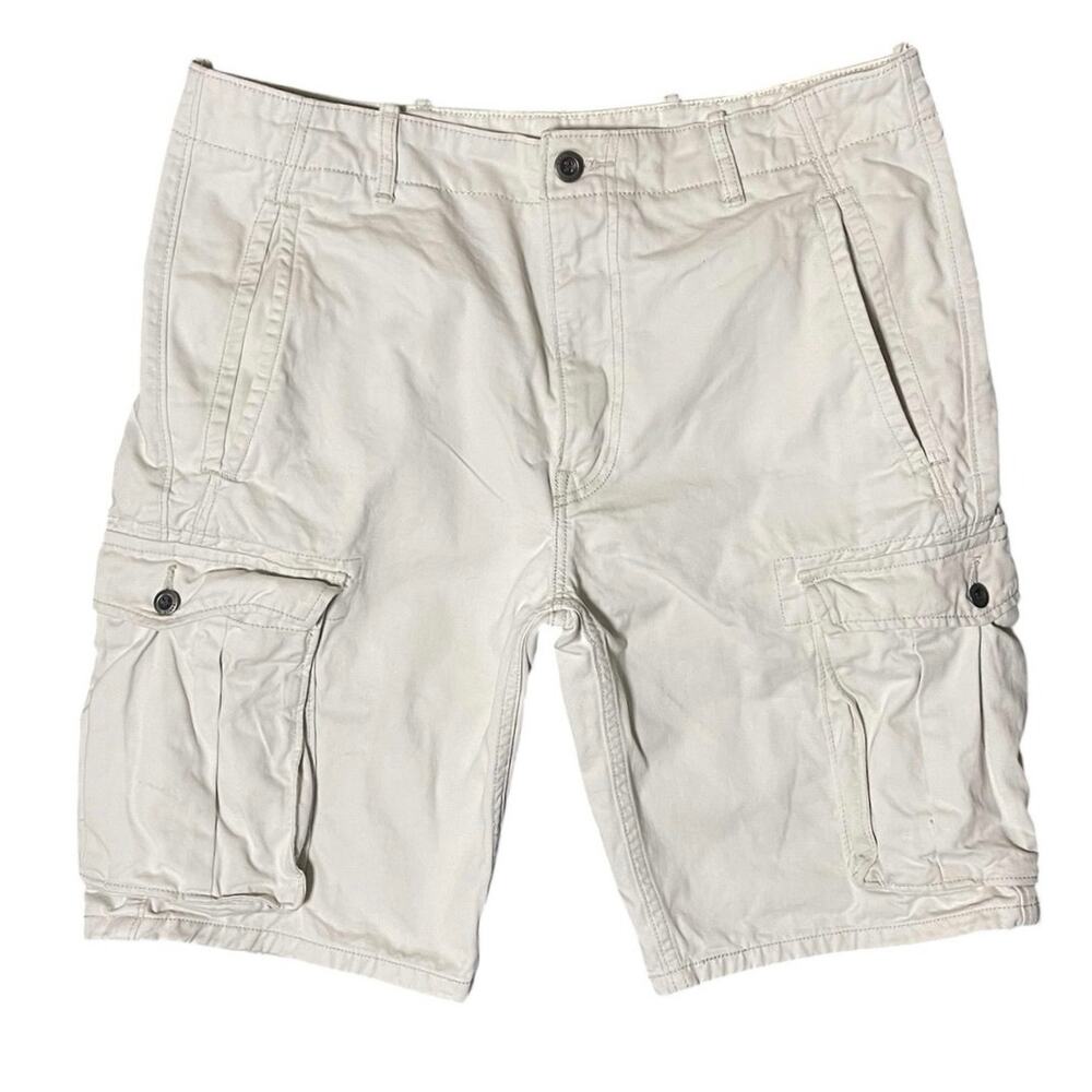 Levi’s Mens 32 Cargo Shorts Bone 10” Inseam Relaxed Utility Skater Grunge